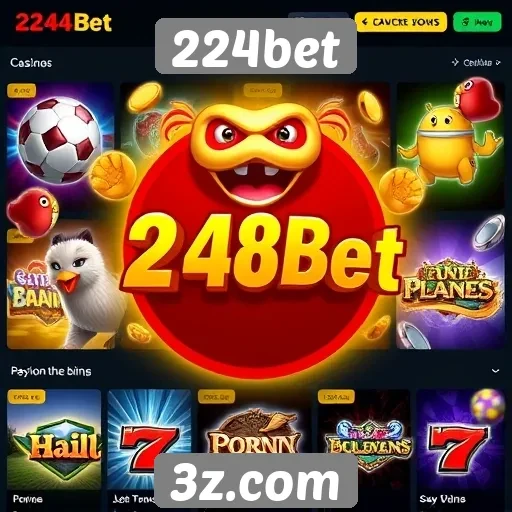 Variedade de jogos oferecidos pelo 224bet